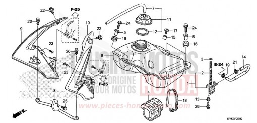 FUEL TANK (CRF110FD/E/H/J) CRF110FE de 2014